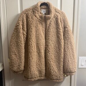 Nine West Tan Sherpa Jacket